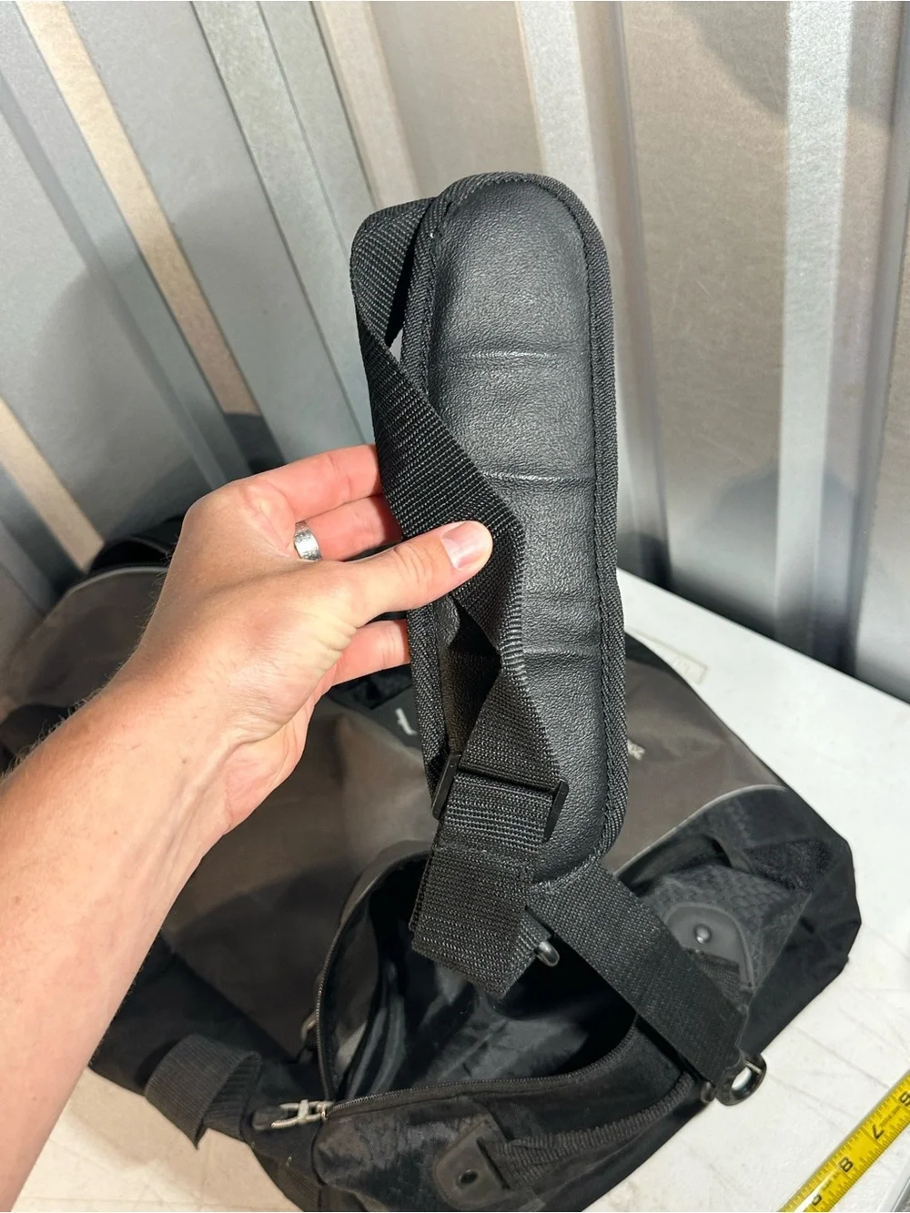 google Black and Gray Logo Duffel Bag